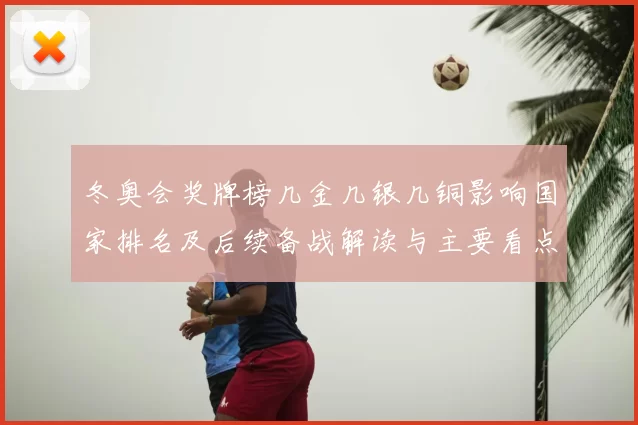冬奥会奖牌榜几金几银几铜影响国家排名及后续备战解读与主要看点