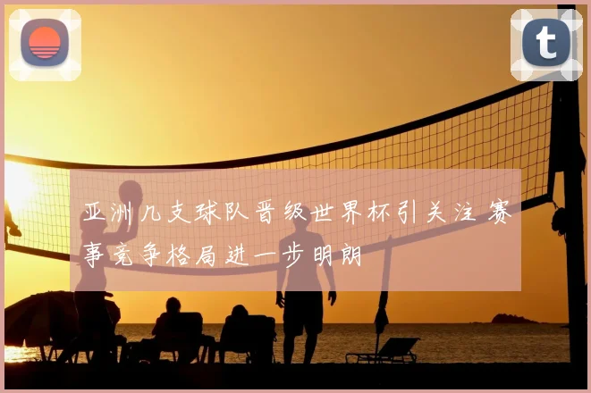 亚洲几支球队晋级世界杯引关注 赛事竞争格局进一步明朗
