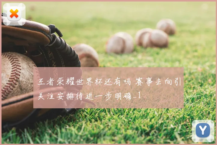 王者荣耀世界杯还有吗 赛事去向引关注安排待进一步明确_1